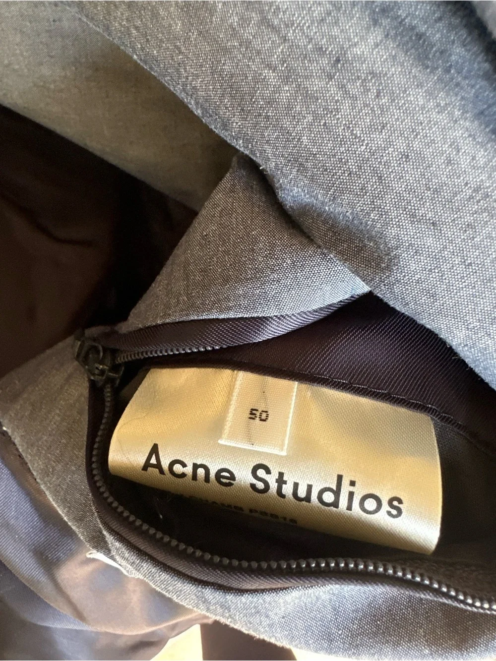Acne Studios Men’s Light Gray Casual Shirt Jacket